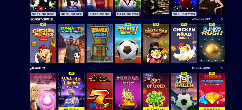 Beitreten zu Live-Spielen
