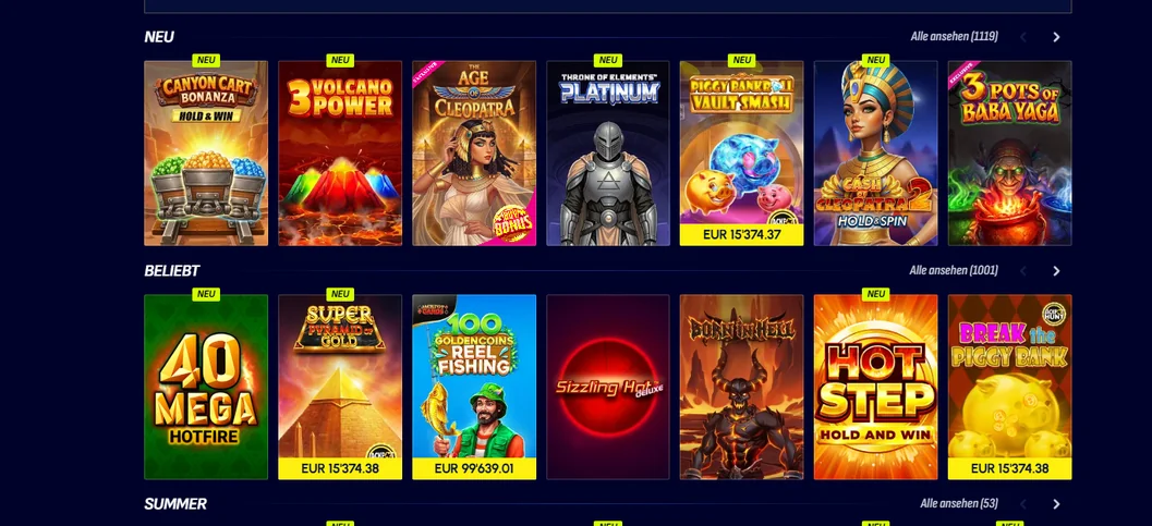 Gewinnen mit neuen Slots